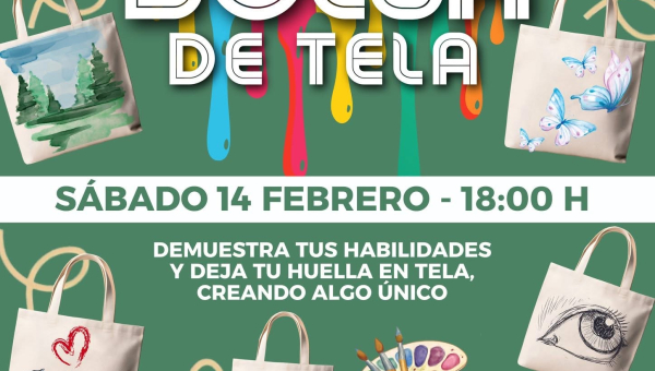 Actividades juveniles del Centro Cívico. Taller “Diseña tu bolsa de tela” en Villanueva del Pardillo