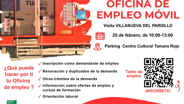 Villanueva del Pardillo contará con la Oficina Móvil de Empleo de la Comunidad de Madrid