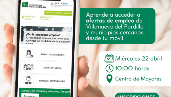Taller práctico de acceso a ofertas de empleo en Villanueva del Pardillo