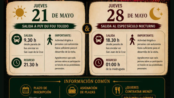 Nuestros mayores serán los protagonistas de unas jornadas inolvidables en Puy du Fou