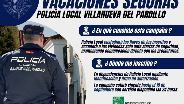 Campaña de Vacaciones Seguras 2026 en Villanueva del Pardillo