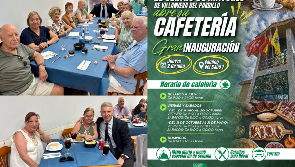 Abierta la cafetería del Centro de Mayores de Villanueva del Pardillo tras años cerrada