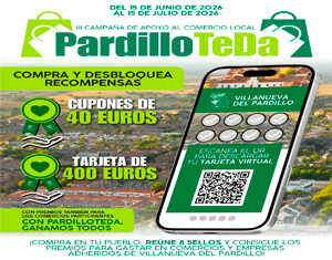 Nueva campaña PardilloTeDa. Gana dinero por consumir en los comercios de Villanueva del Pardillo