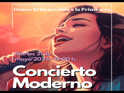 Concierto de Canto Moderno, 21 de mayo'24