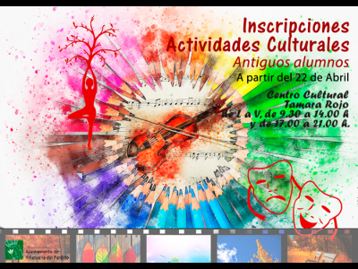 Comienzan las Inscripciones de las Actividades Culturales curso 2024-2025
