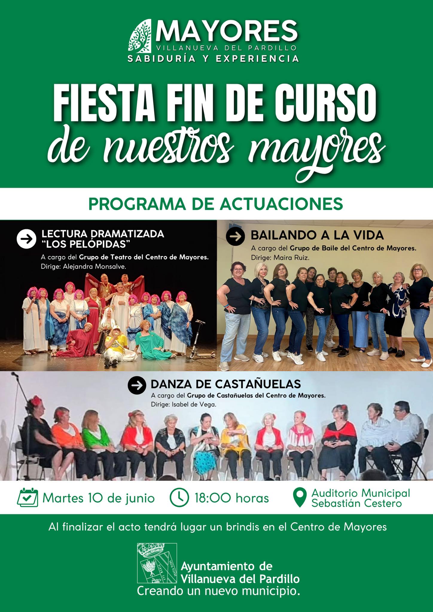 Fiesta fin de curso de mayores en Villanueva del Pardillo
