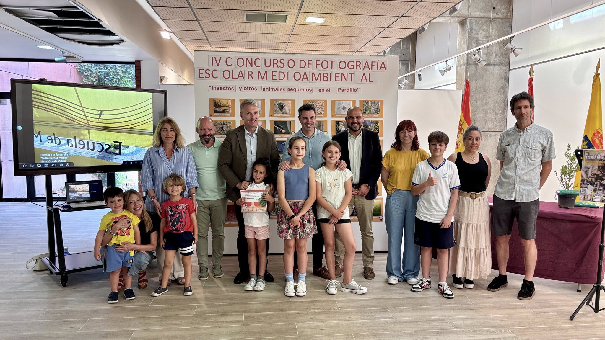 Entrega de premios del IV Concurso de Fotografía Escolar Medioambiental “Insectos y otros animales pequeños en el Pardillo”