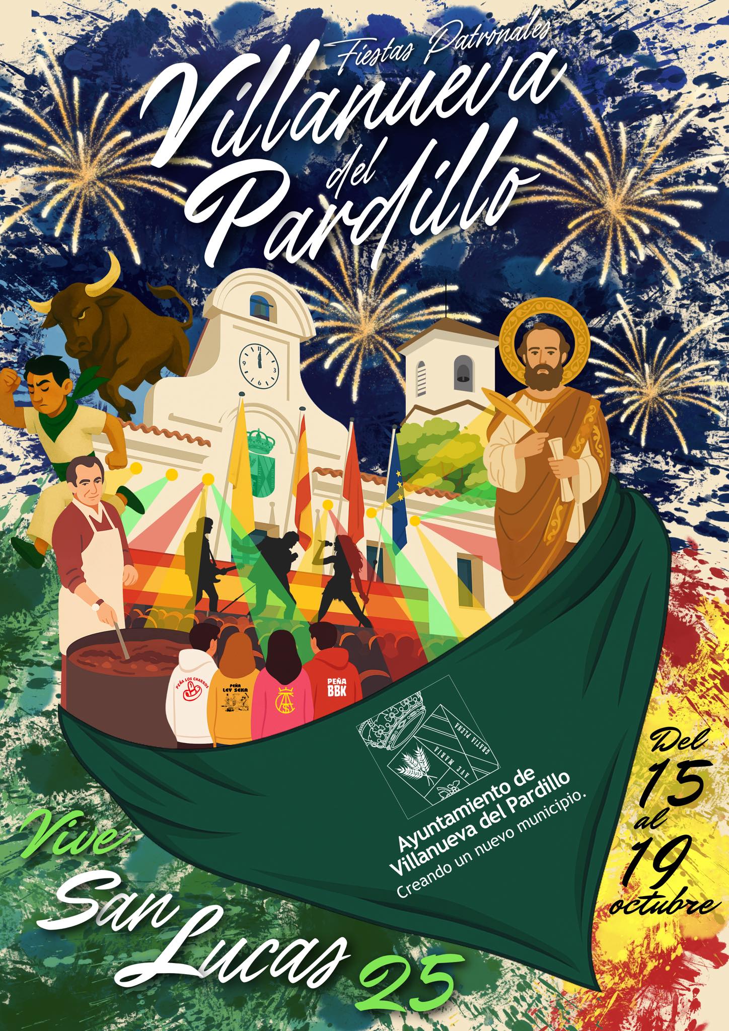 Cuenta atrás para las Fiestas Patronales San Lucas Evangelista 2025 de Villanueva del Pardillo