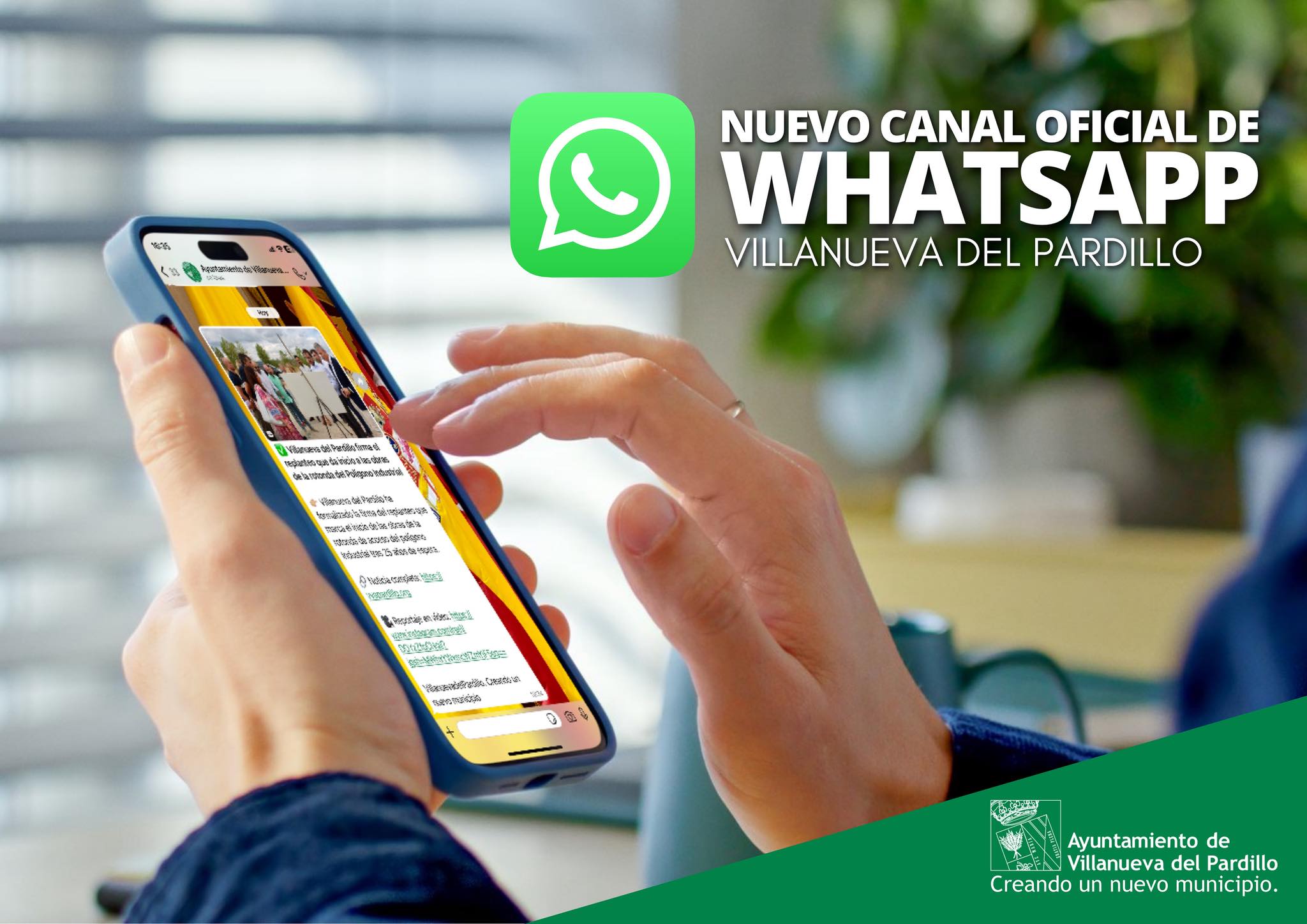 Villanueva del Pardillo estrena nuevo canal oficial de Whatsapp