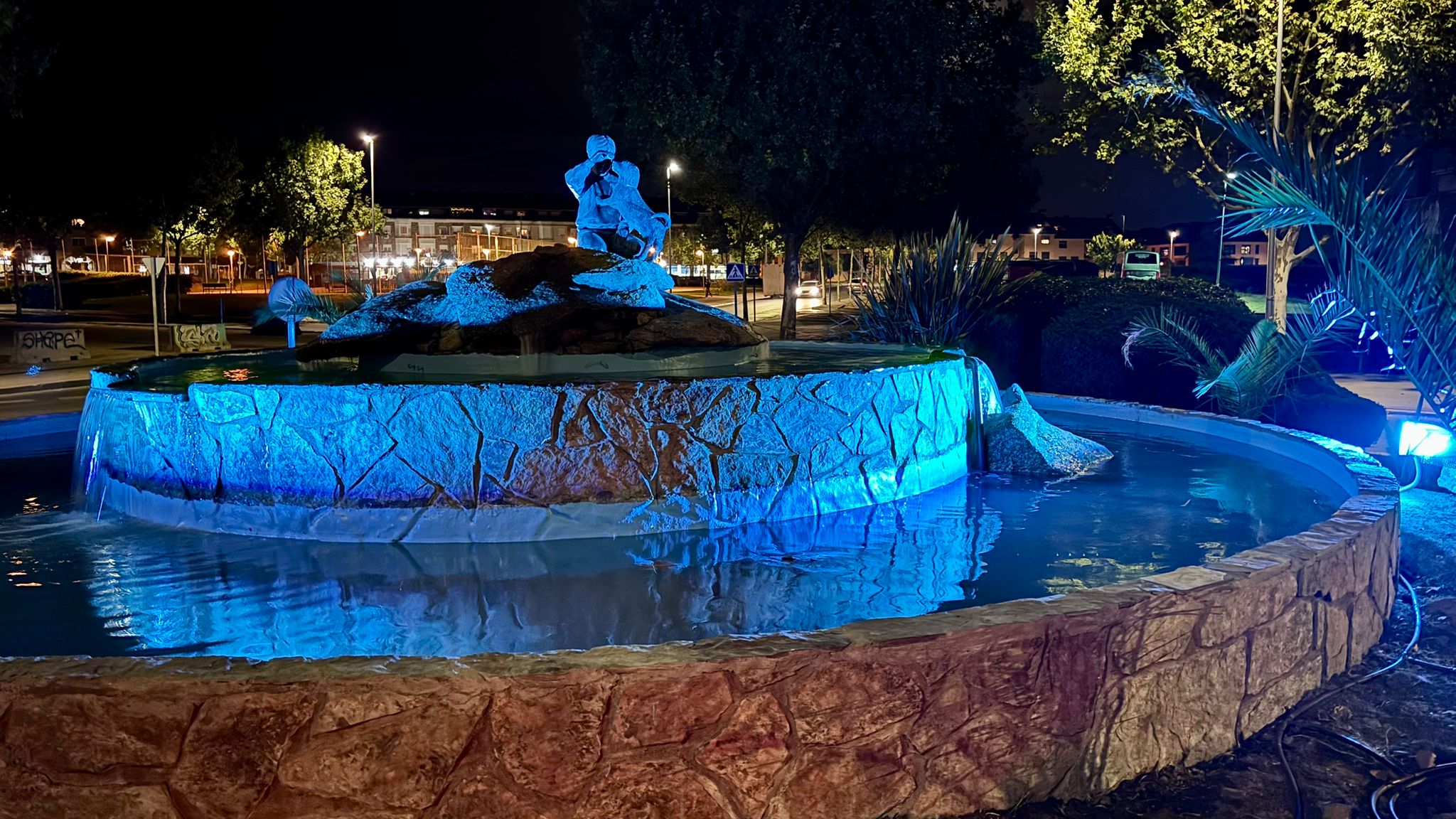 Villanueva del Pardillo continúa renovando sus fuentes ornamentales