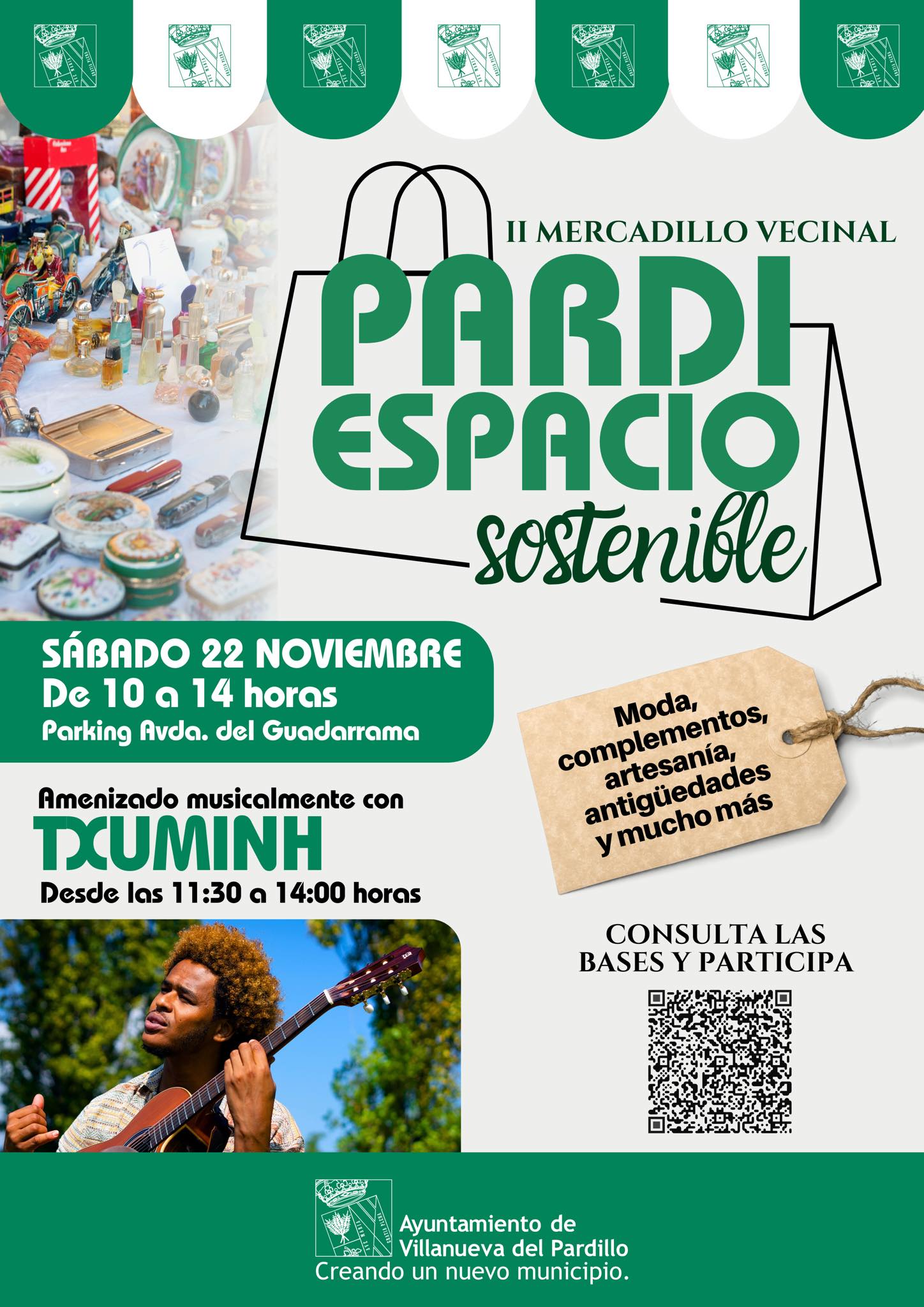 Llega la segunda edición del mercadillo vecinal &quot;Pardiespacio sostenible&quot; a Villanueva del Pardillo