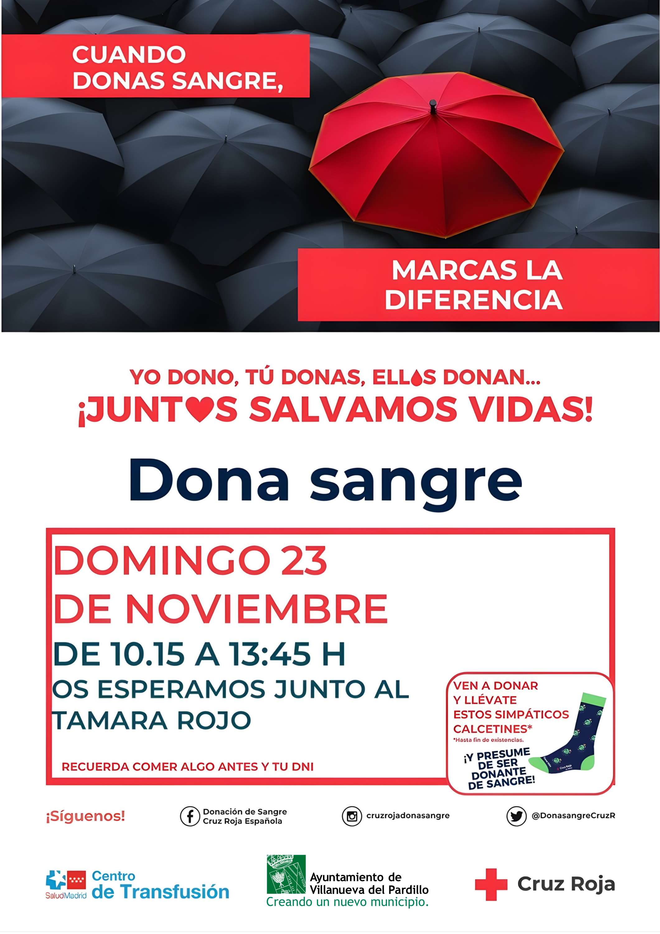 Donación de sangre en Villanueva del Pardillo 