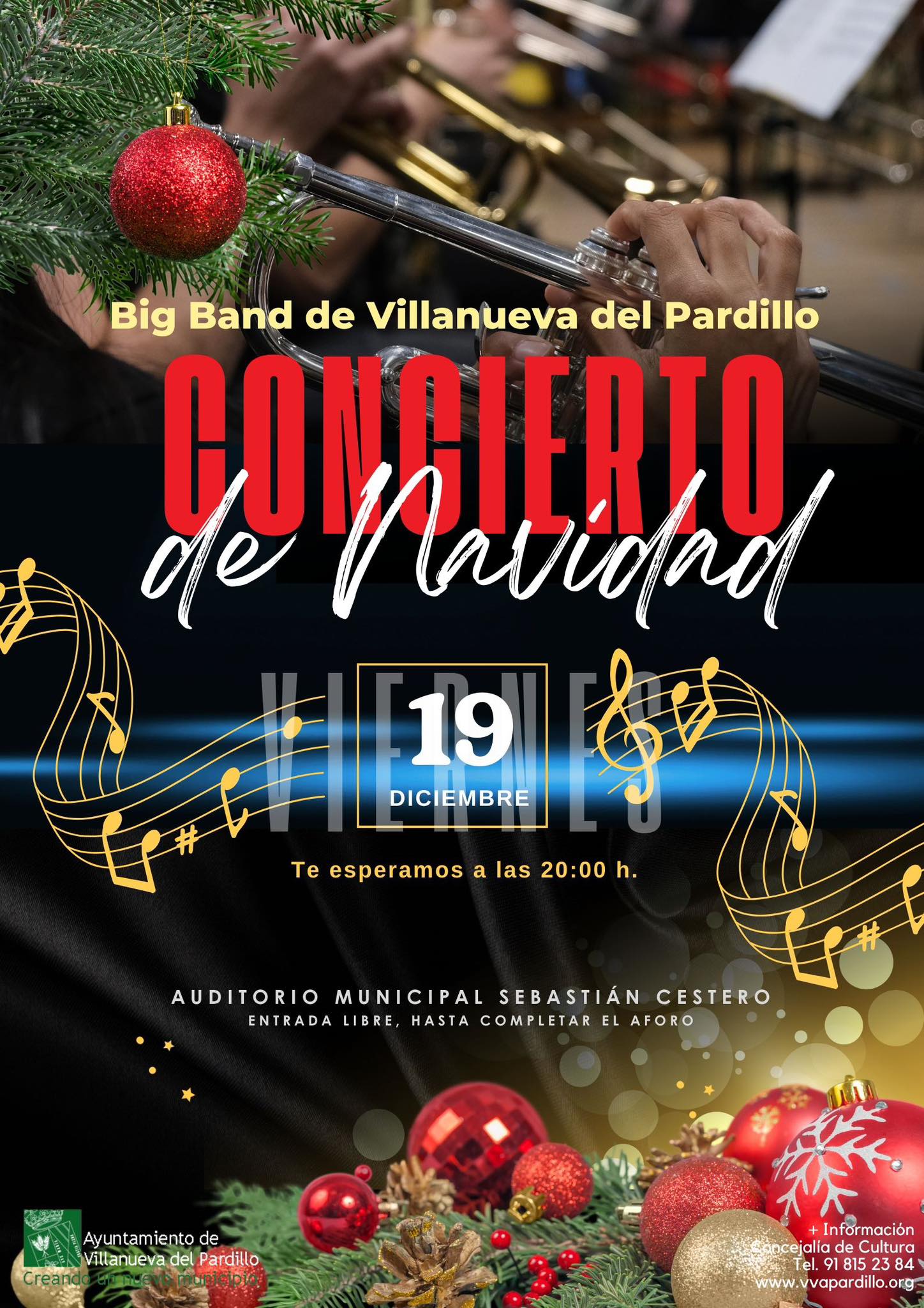 Concierto de Navidad de la Big Band de la EMM de Villanueva del Pardillo