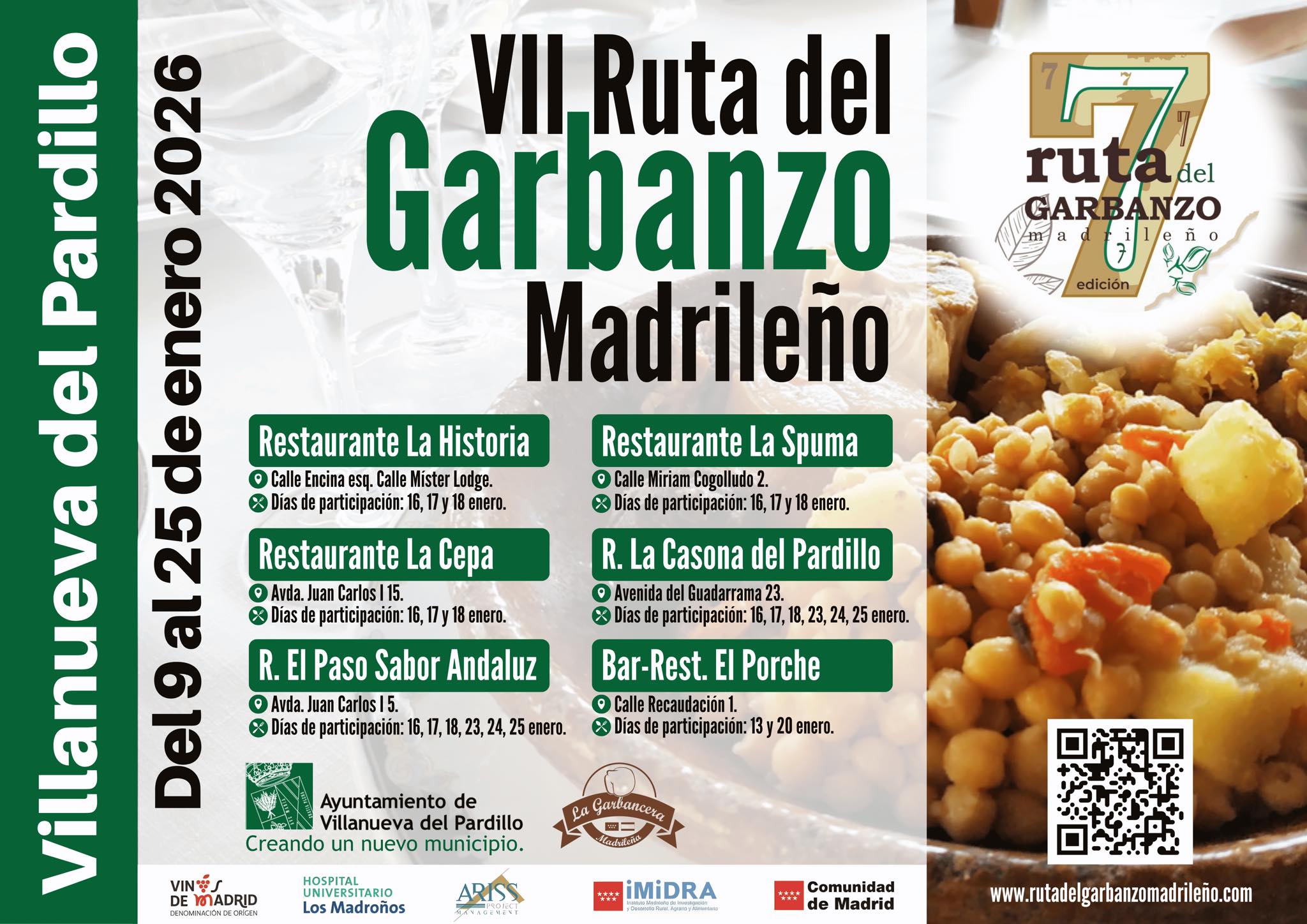 Villanueva del Pardillo acoge la VII Ruta del Garbanzo