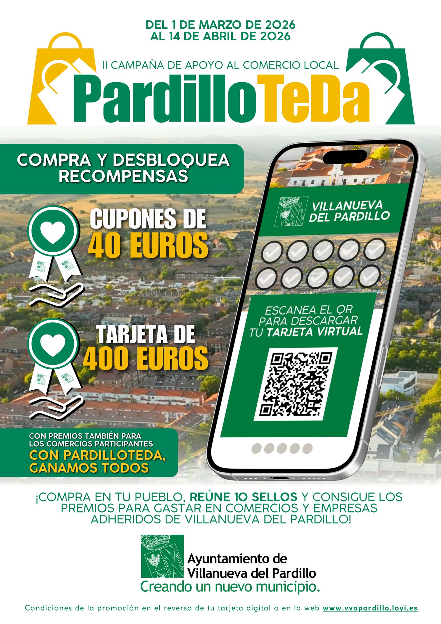 Continúa ganando recompensas con PardilloTeDa, vive el comercio local