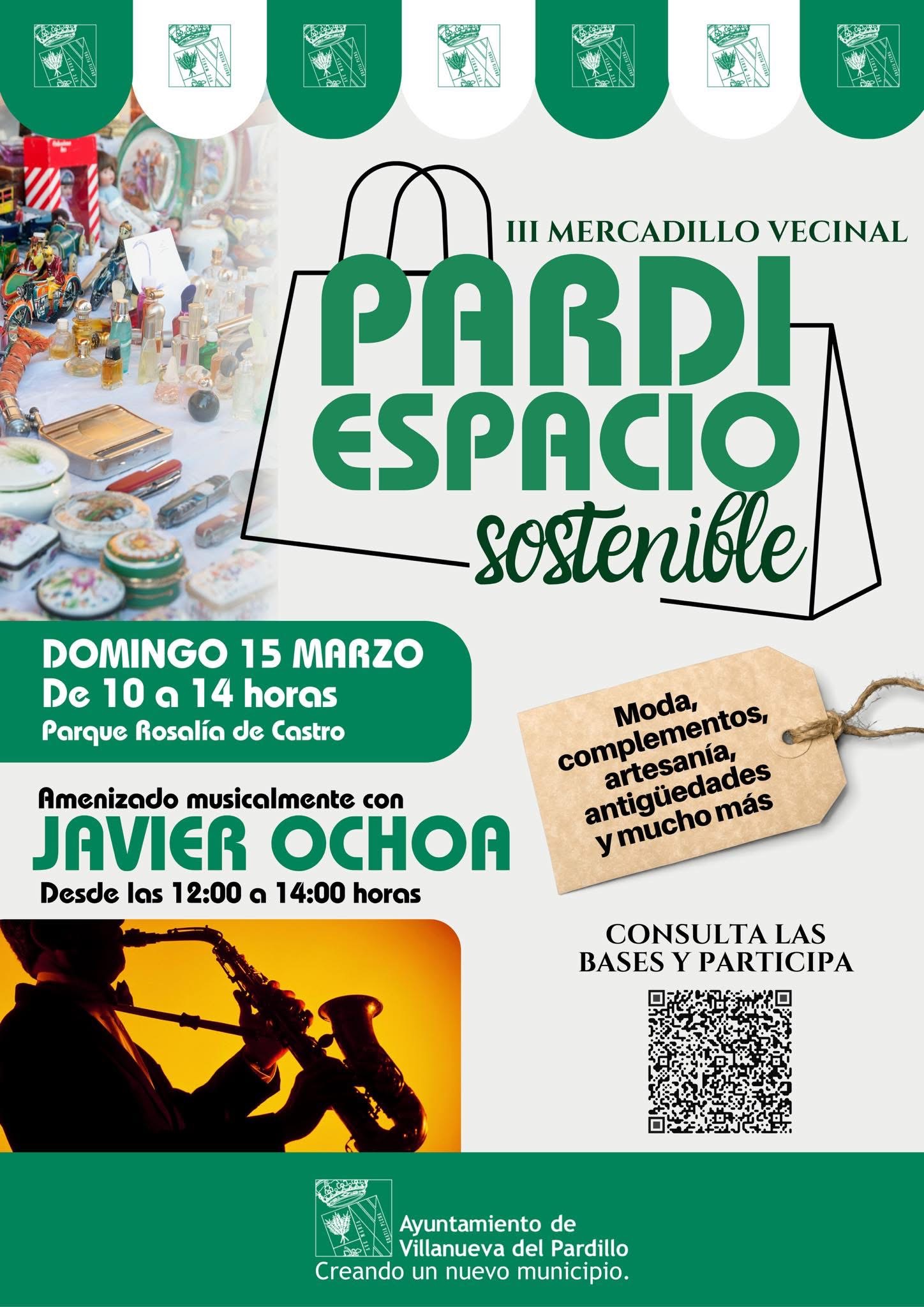 Últimas plazas para el Mercadillo vecinal “Pardiespacio sostenible” en Villanueva del Pardillo 