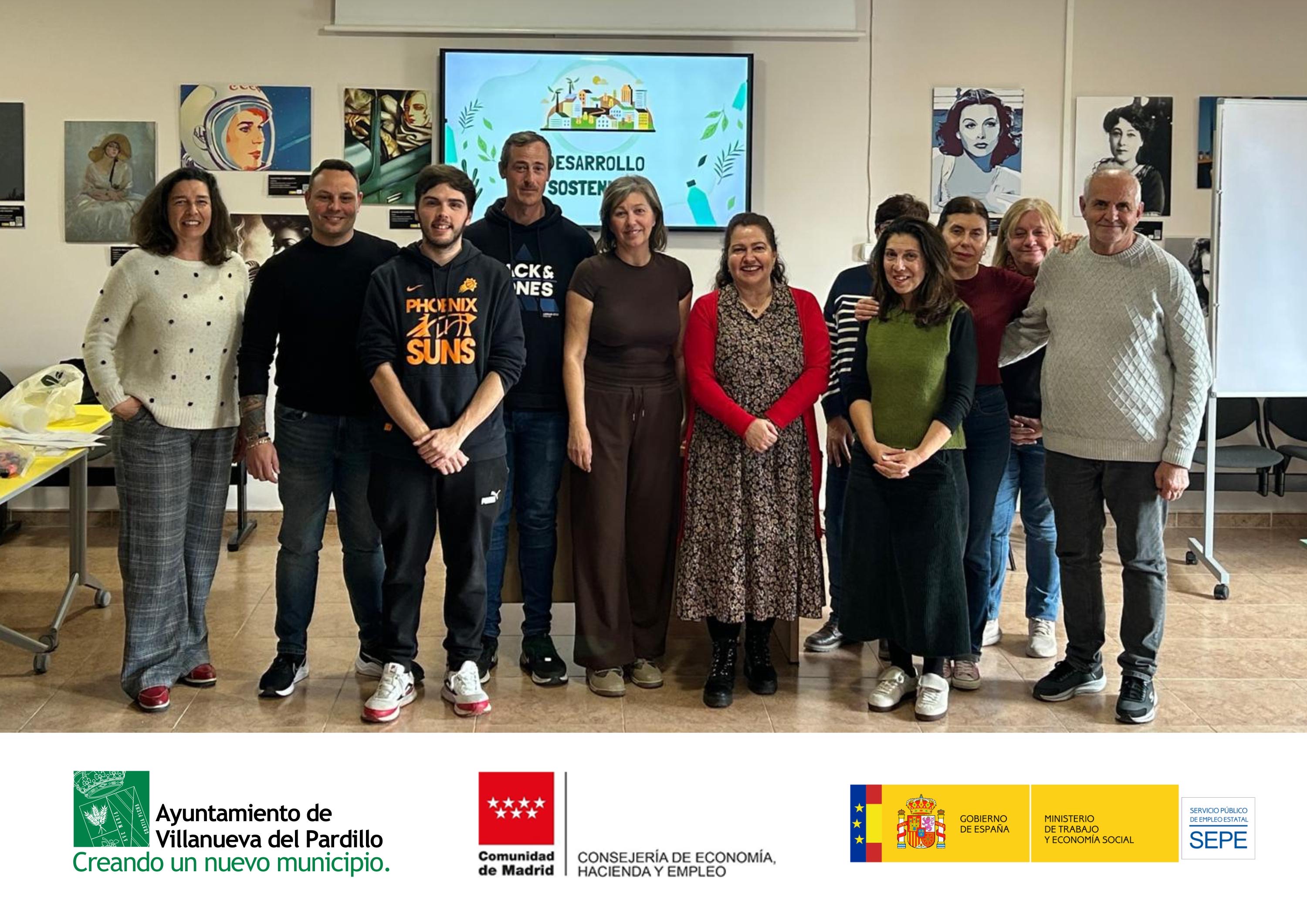 Clausura de la formación del programa de activación profesional en Villanueva del Pardillo 