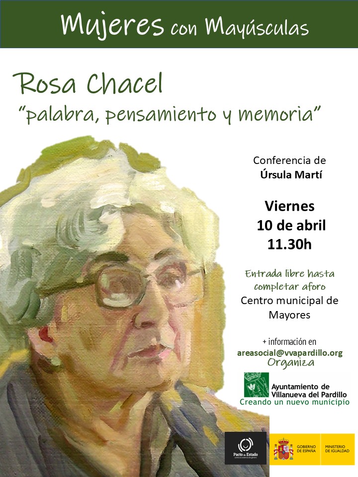 Ciclo de Conferencias Mujeres con Mayúsculas. Conferencia sobre Rosa Chacel, escritora española de la Generación del 27