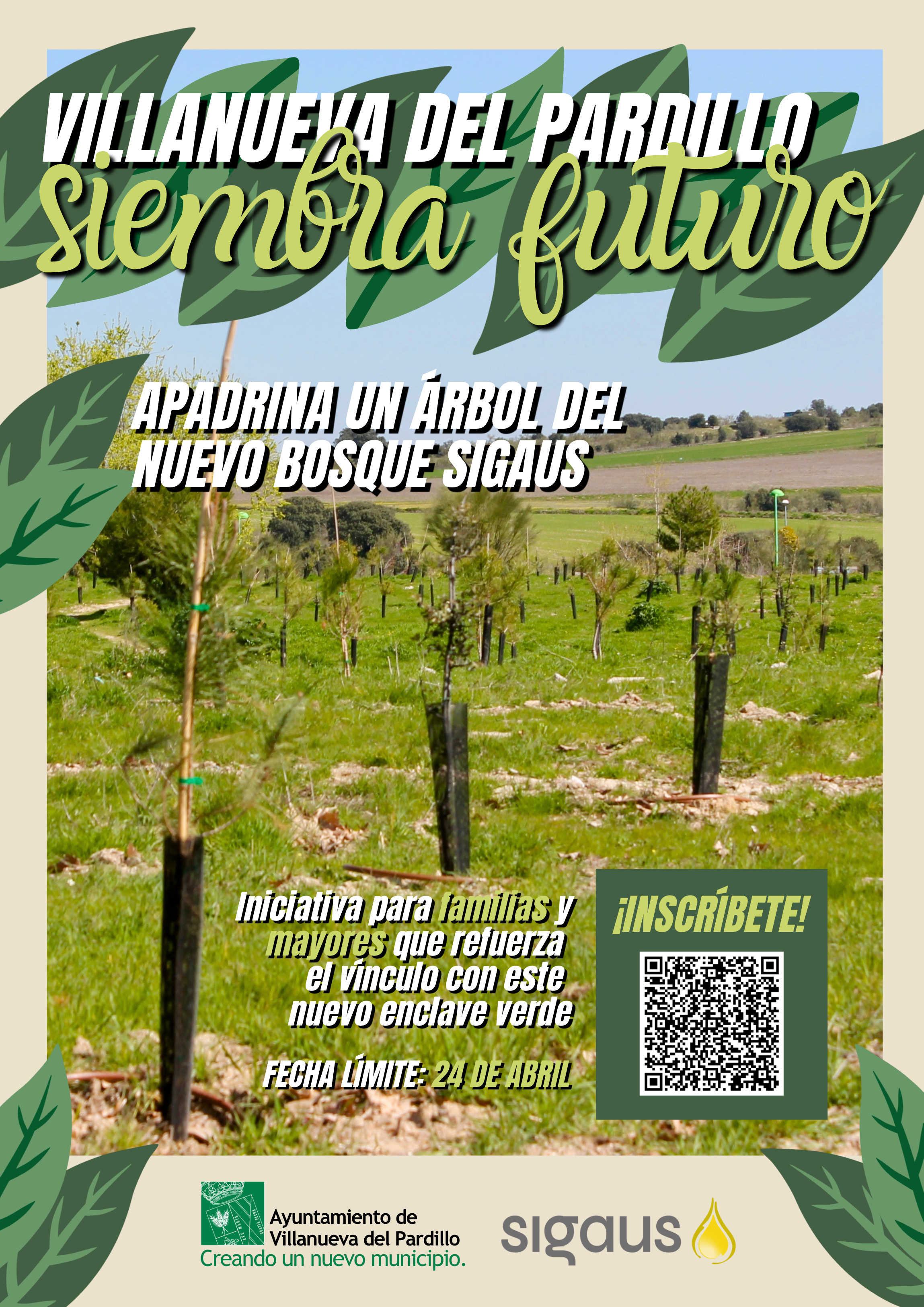 Villanueva del Pardillo siembra futuro. Apadrina un árbol del nuevo Bosque SIGAUS