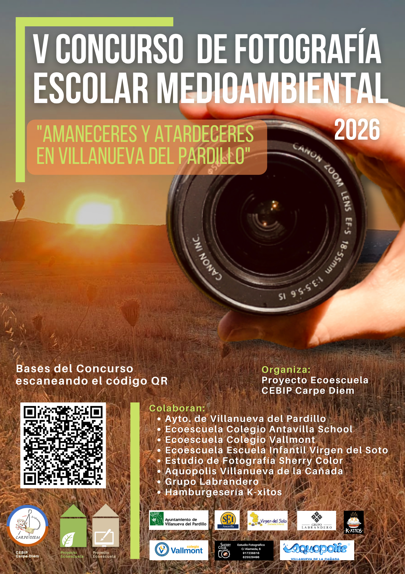 V Edición del Concurso de Fotografía Escolar Medioambiental “Amaneceres y atardeceres en Villanueva del Pardillo”