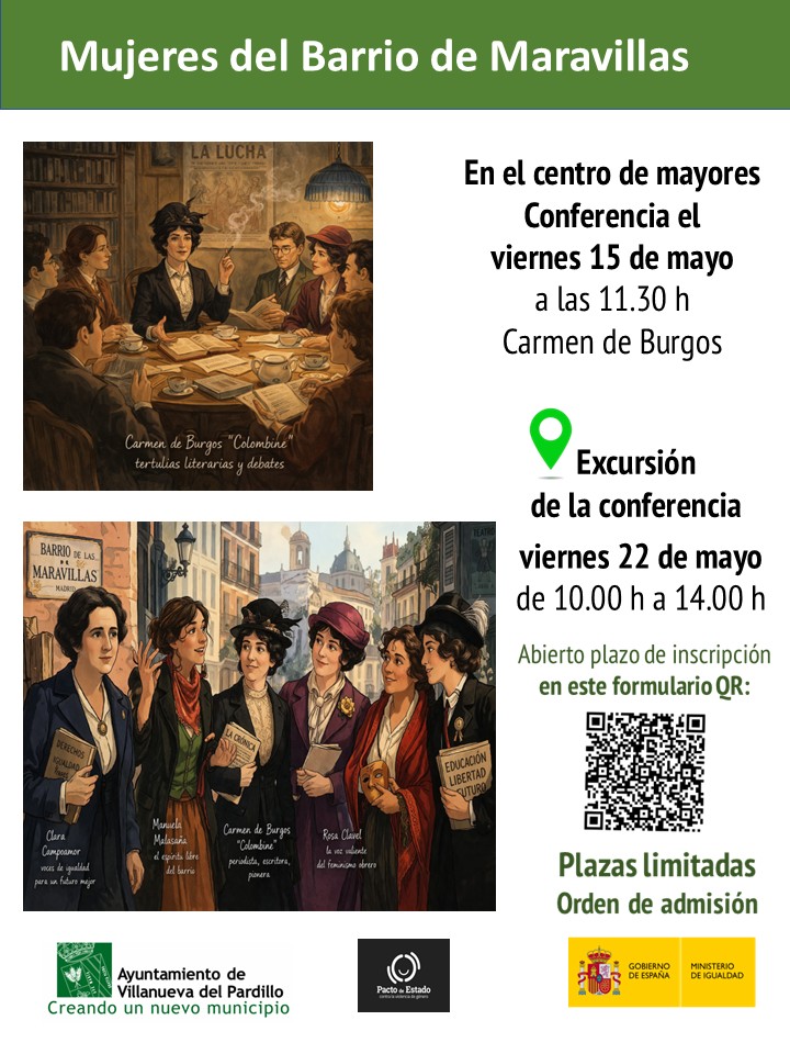 Mujeres con Mayúscula. Conferencia Mujeres del Barrio Maravillas y recorrido guiado por Madrid