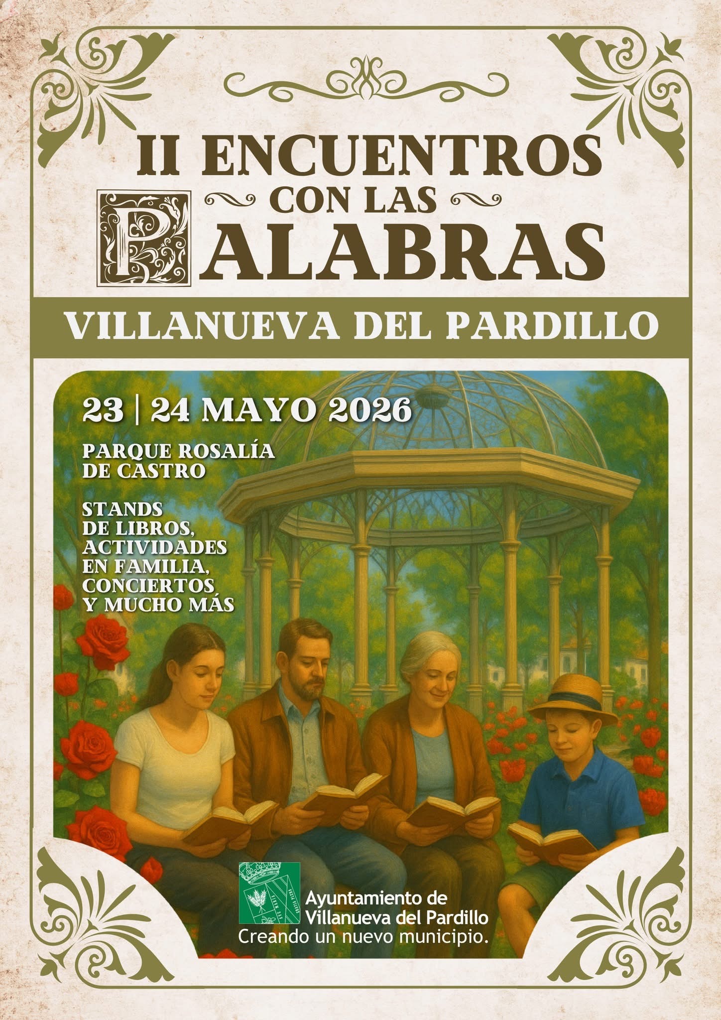 Llega a Villanueva del Pardillo la segunda edición de la Feria del Libro “Encuentros con las palabras