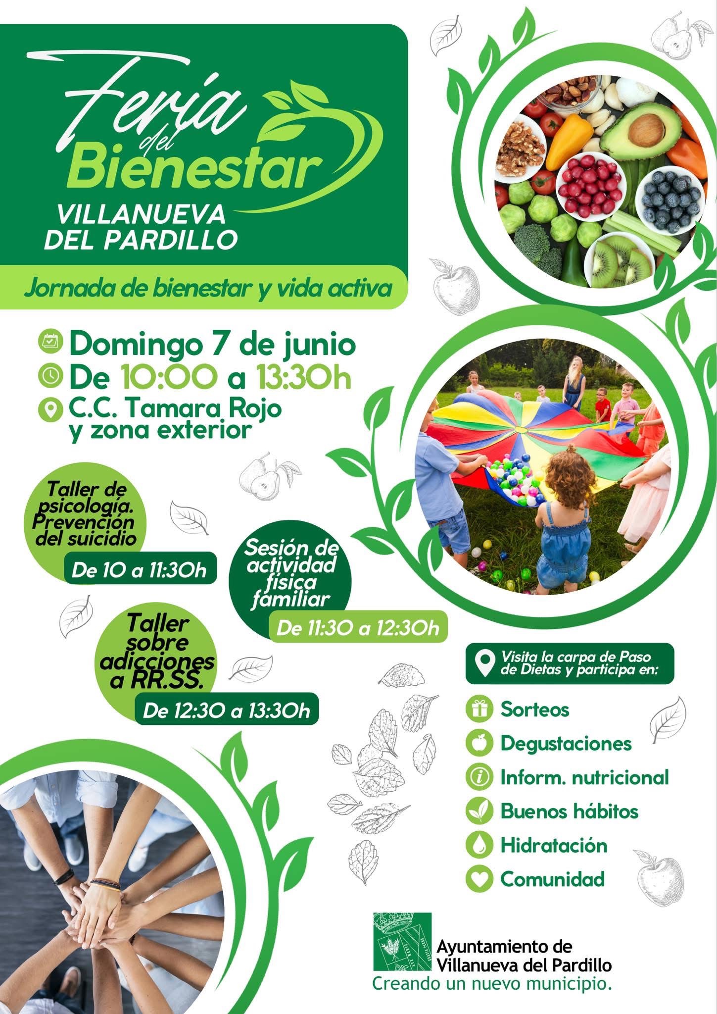 La Feria del Bienestar llega a Villanueva del Pardillo para promover hábitos de vida saludables
