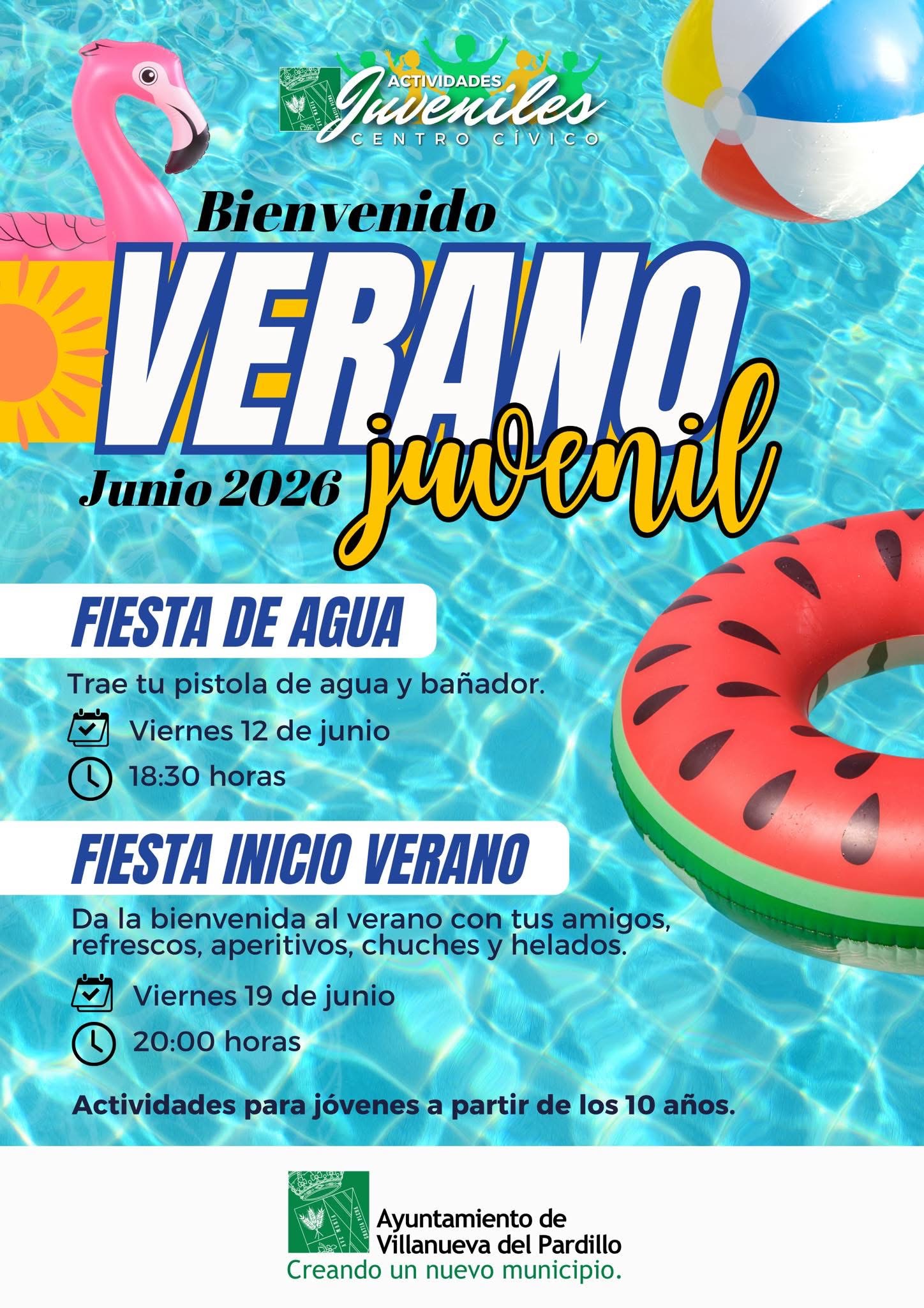 Actividades juveniles en el Centro Cívico. Bienvenido verano juvenil en Villanueva del Pardillo