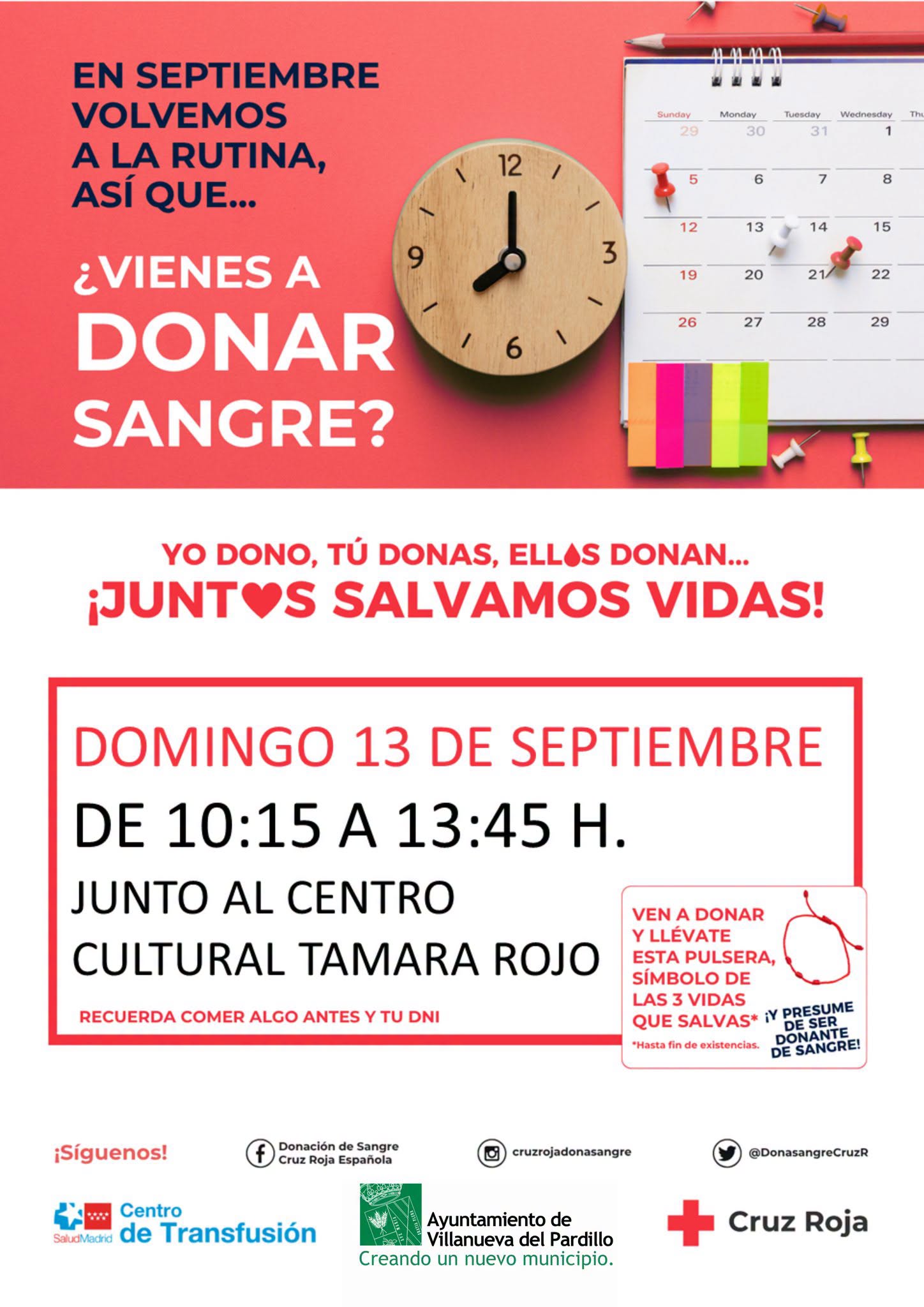 Donación de sangre en Villanueva del Pardillo 