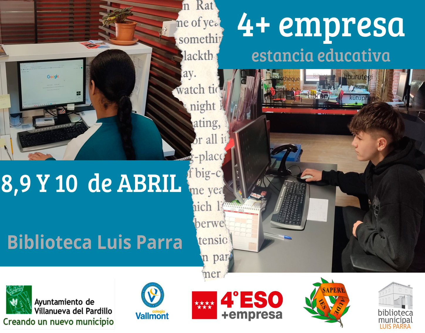 4+empresa en la Biblioteca. Abril'25