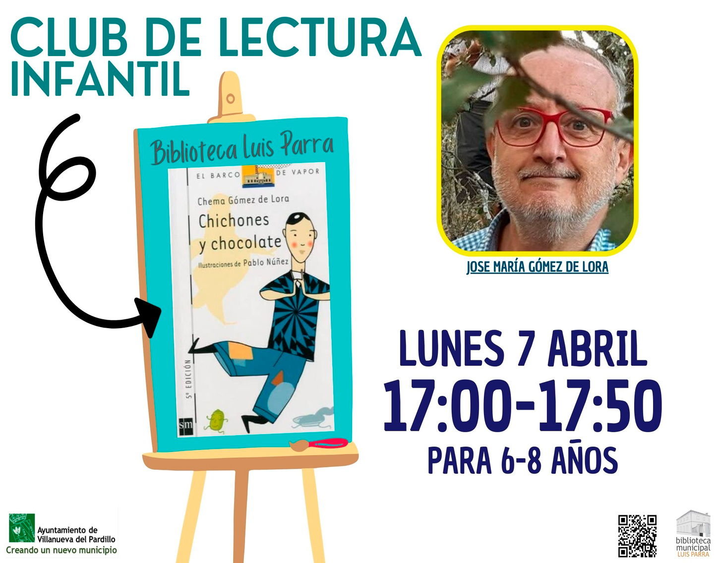 Club de lectura Infantil, lunes 7 de abril'25