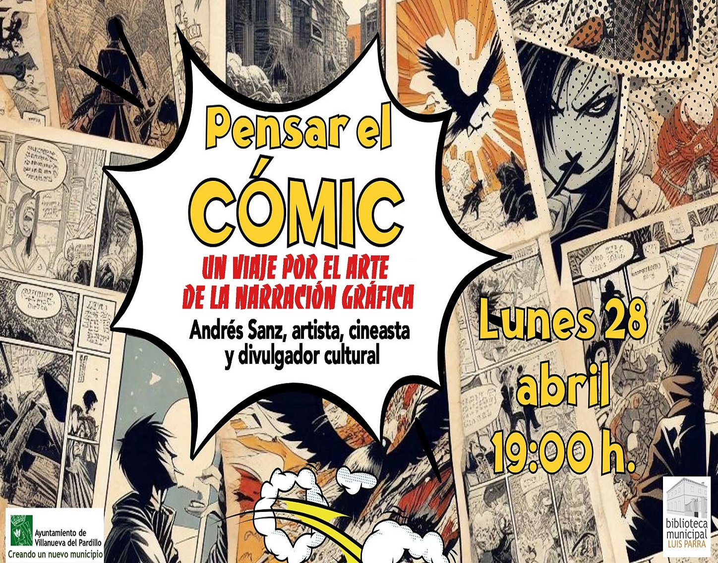 Conferencia Pensar en el cómic, lunes 28 de abril'25