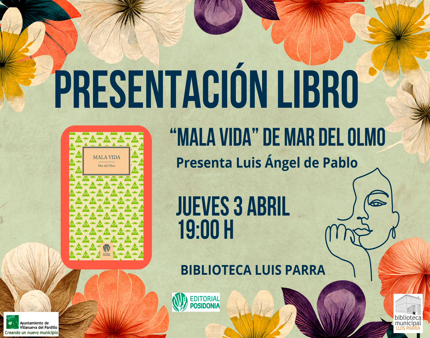 Presentación del libro "Mala vida”, jueves 3 de abril'25