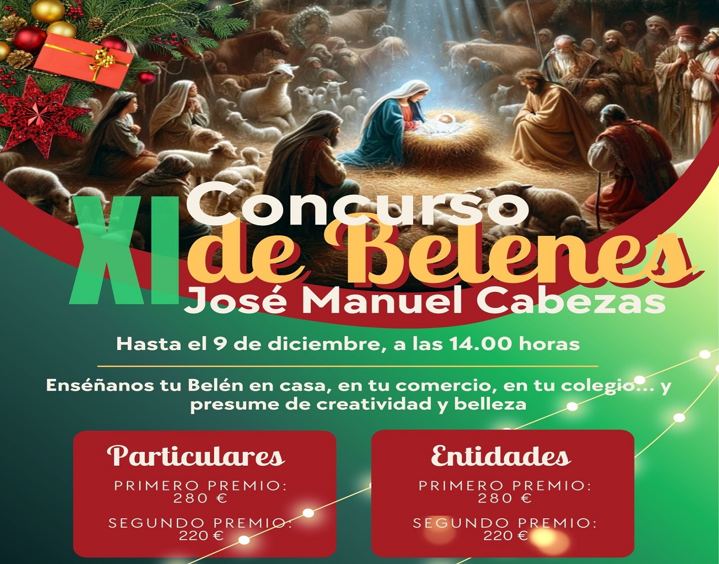 Enséñanos tu Belén y gana premios. XI Concurso de Belenes 2025 Villanueva del Pardillo