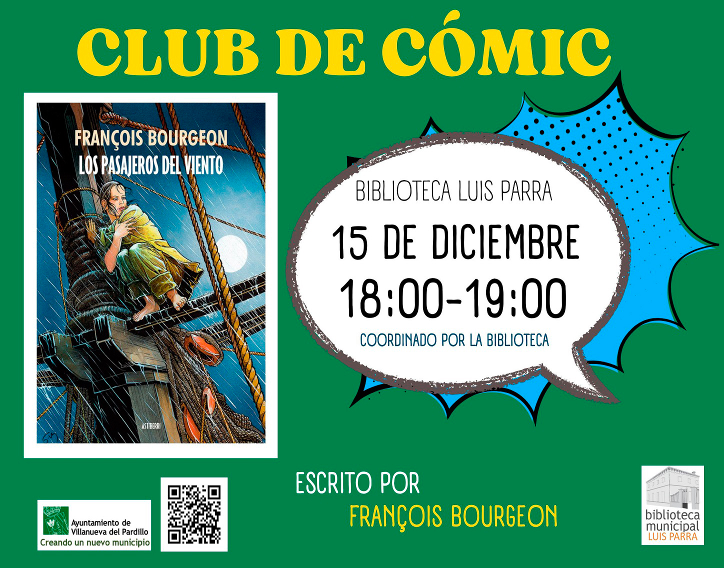 Club de lectura de cómic, lunes 15 de diciembre'25