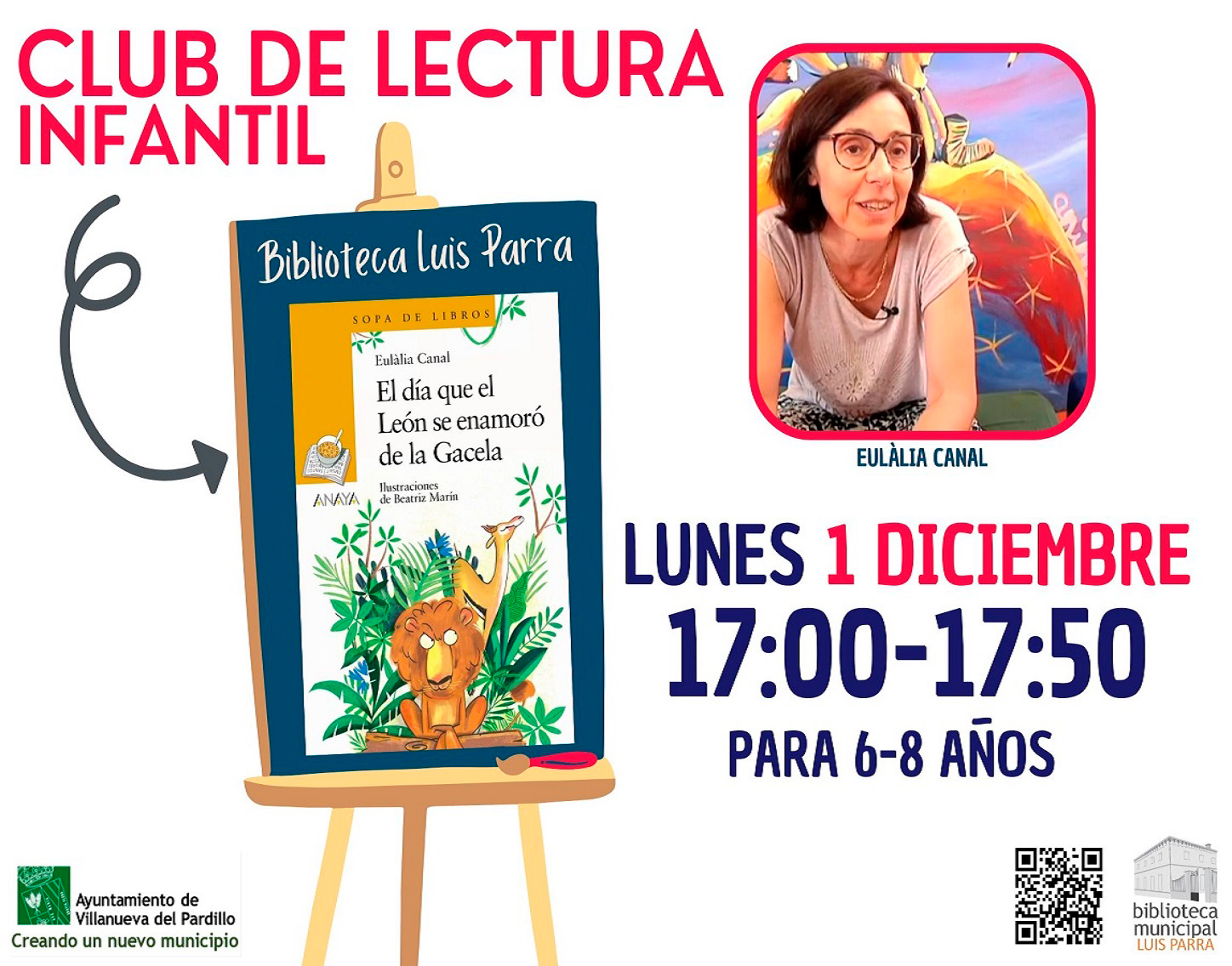 Club de lectura Infantil, lunes 1 de diciembre'25