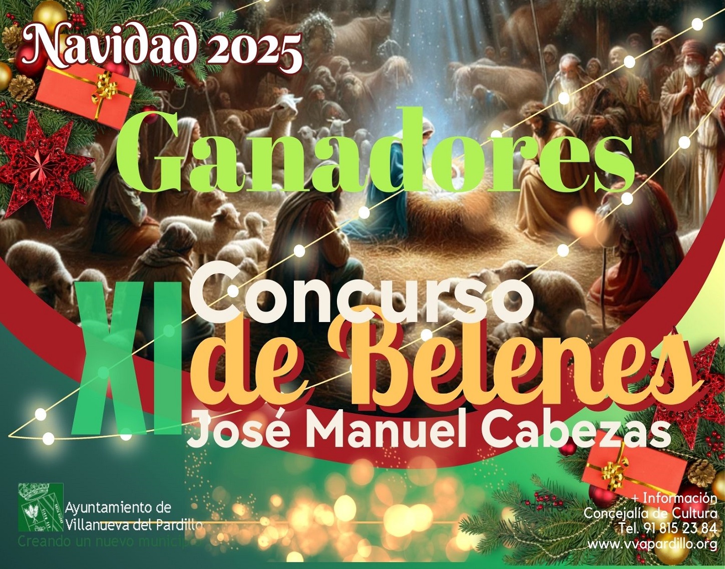 Ganadores XI Concurso de Belenes 2025 Villanueva del Pardillo