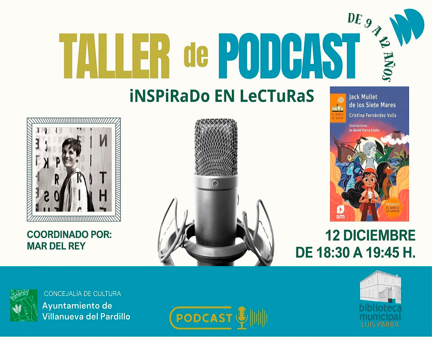 Club de lectura Juvenil. Taller de radio, viernes 12 de diciembre'25