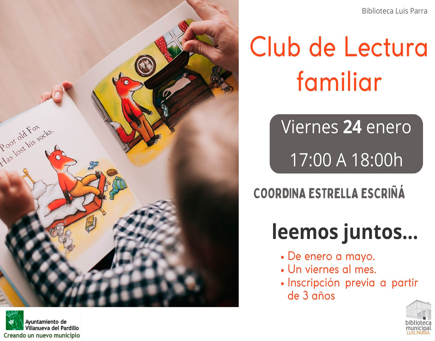 Club de lectura familiar, viernes 24 de enero'25