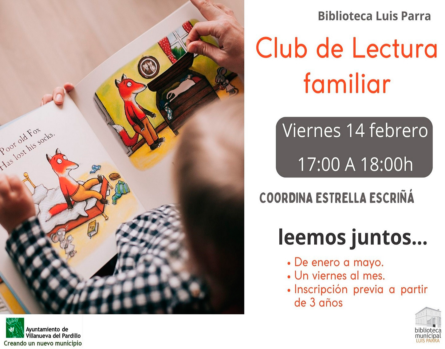 Club de lectura familiar, viernes 14 de febrero'25