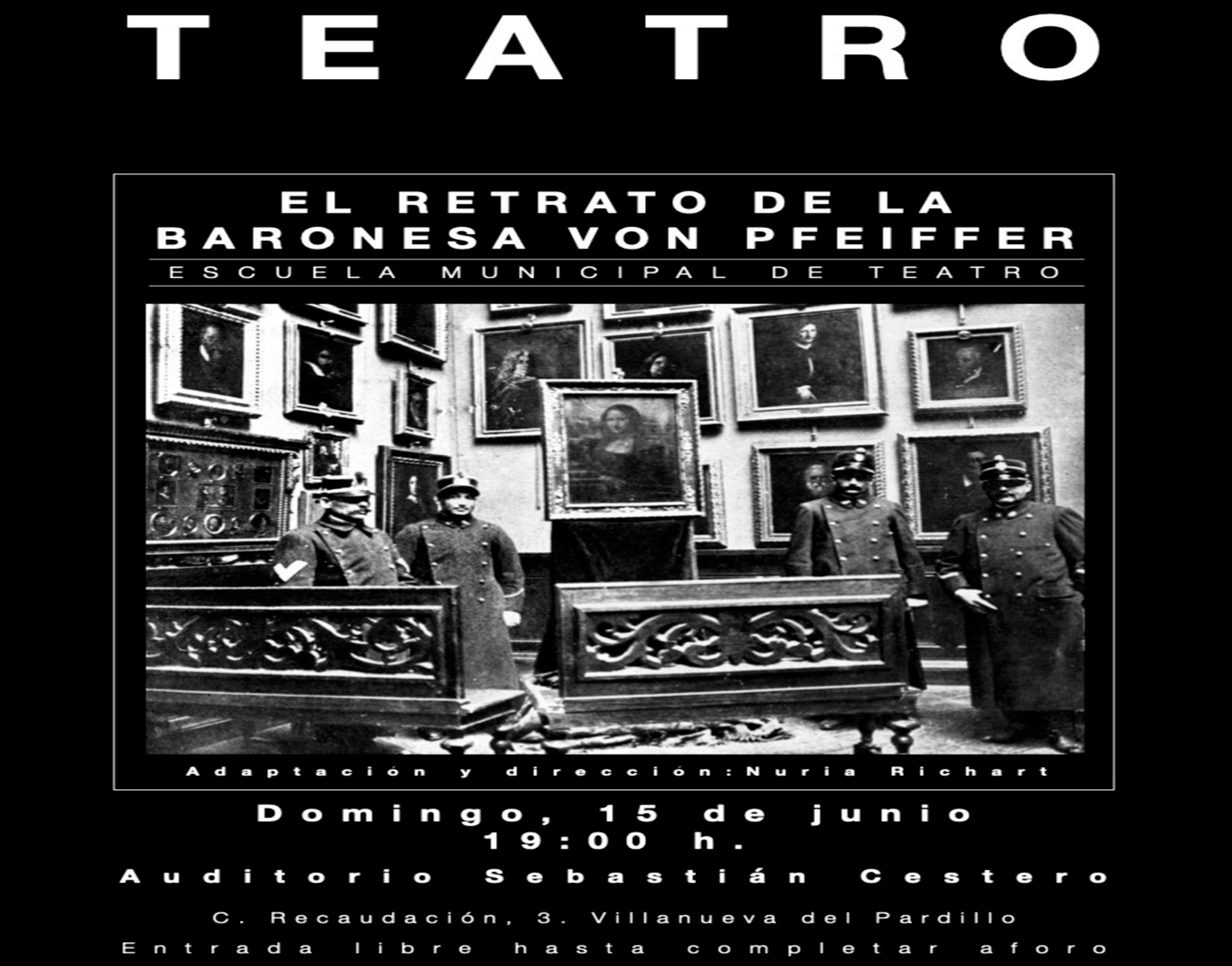 Teatro Familiar "El retrato de la Baronesa von Pfeiffer", domingo 15 de junio'25