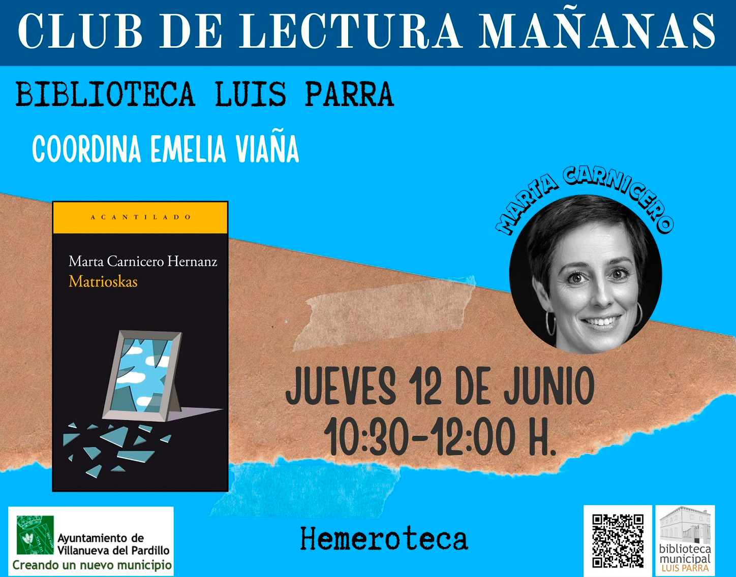 Club de lectura Adultos. Mañana. Jueves 12 de junio'25