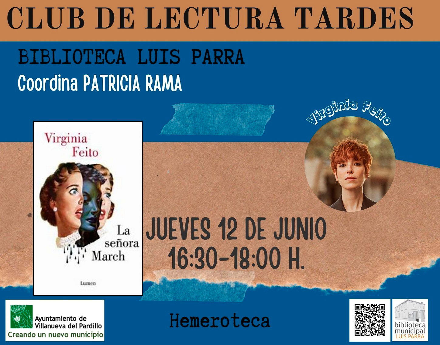 Club de lectura Adultos. Tarde. Jueves 12 de junio'25