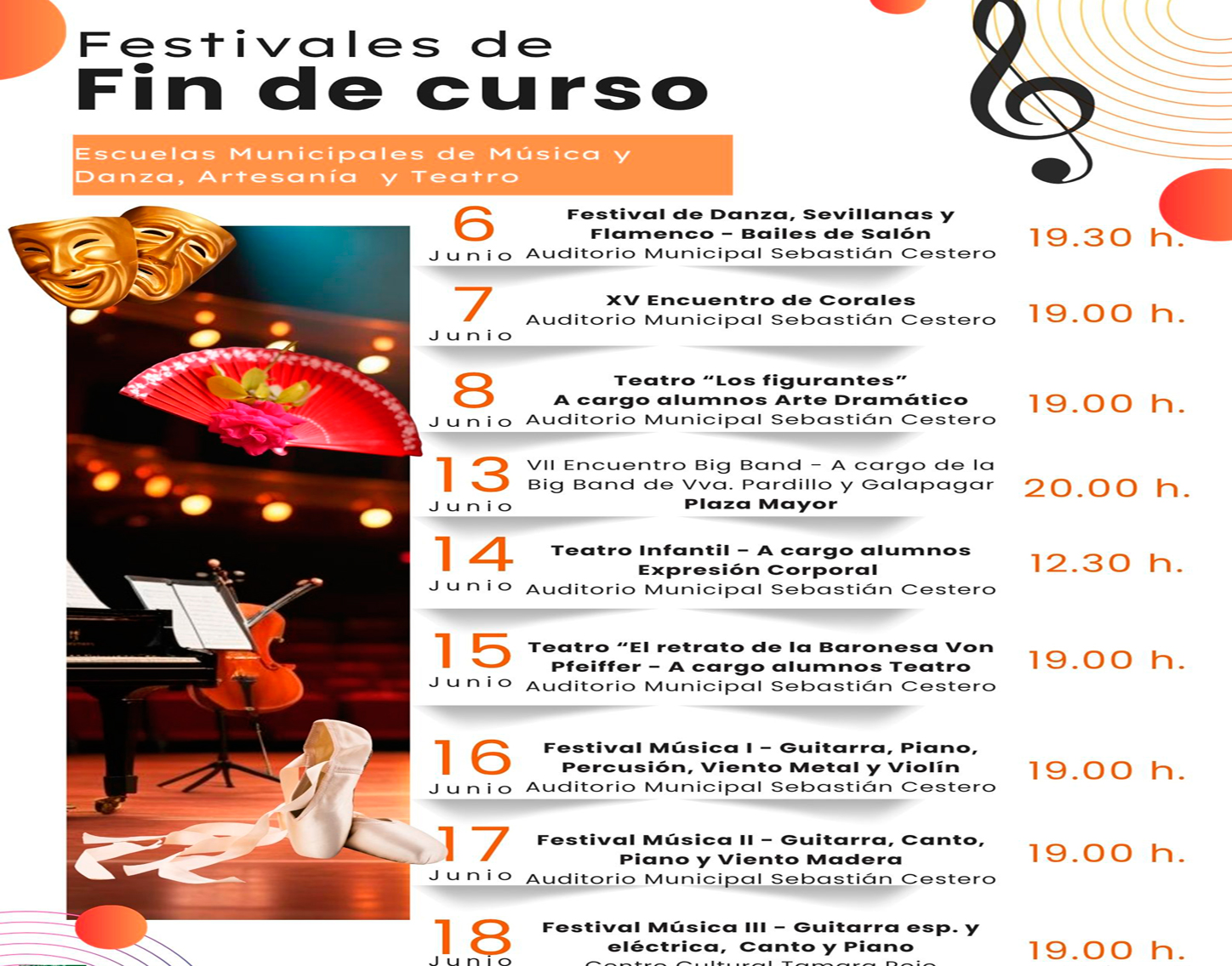 Festivales Fin de curso Escuelas Municipales Culturales'25