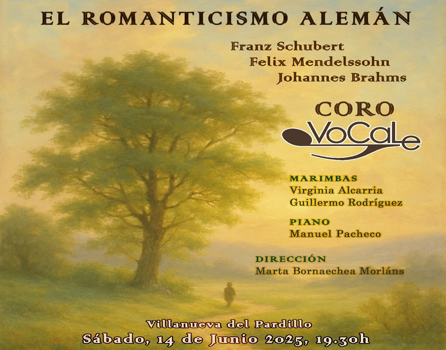 Concierto "El romanticismo alemán", sábado 14 de junio'25