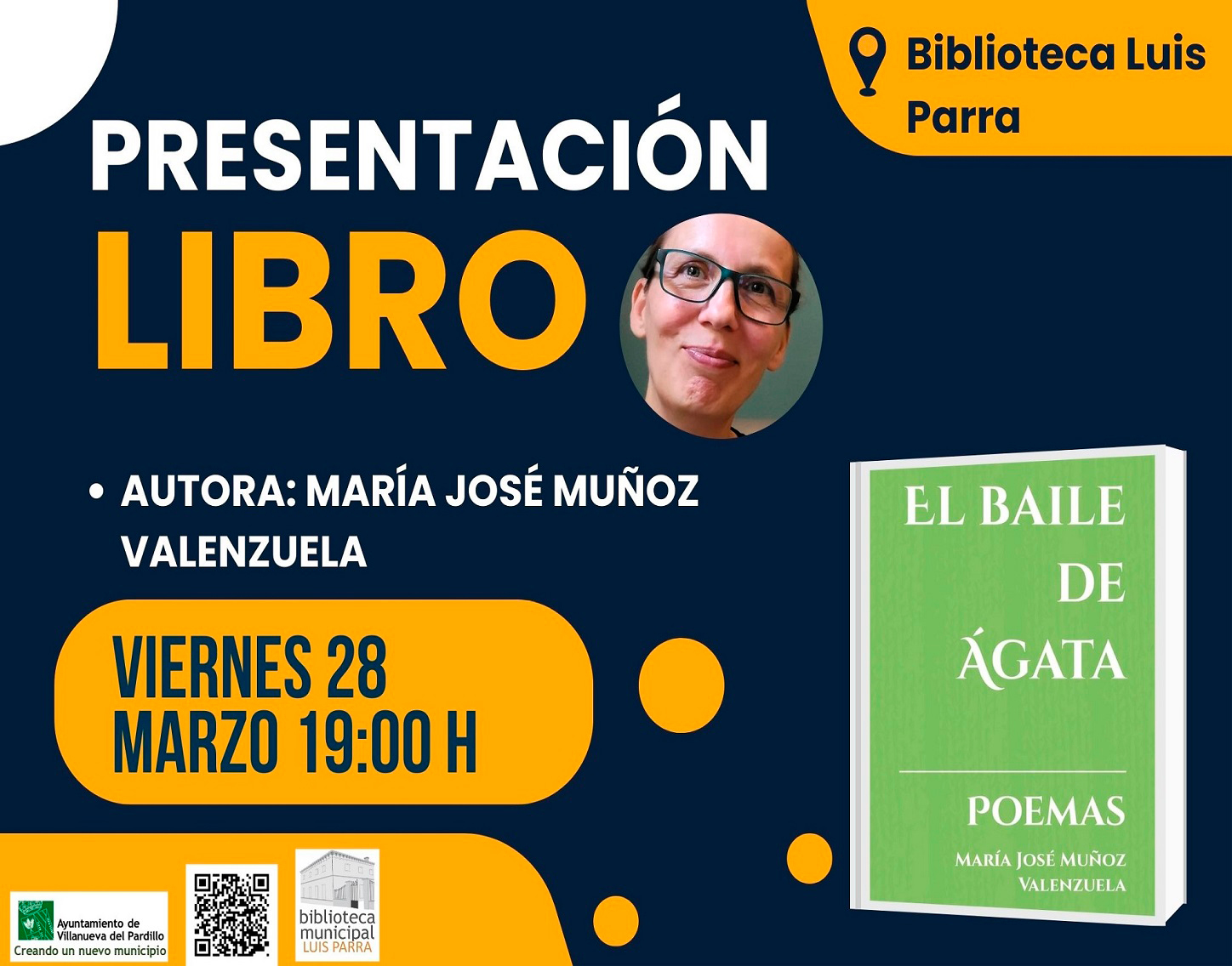 Presentación del libro "El baile de Ágata”, viernes 28 de marzo'25
