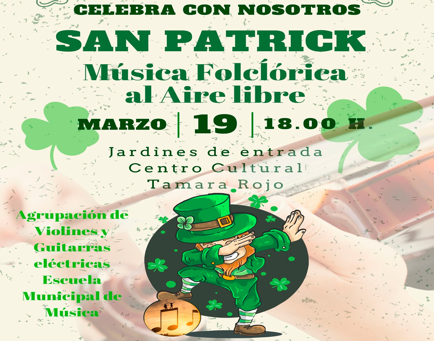 Celebra San Patrick con nosotros, miércoles 19 de marzo'25