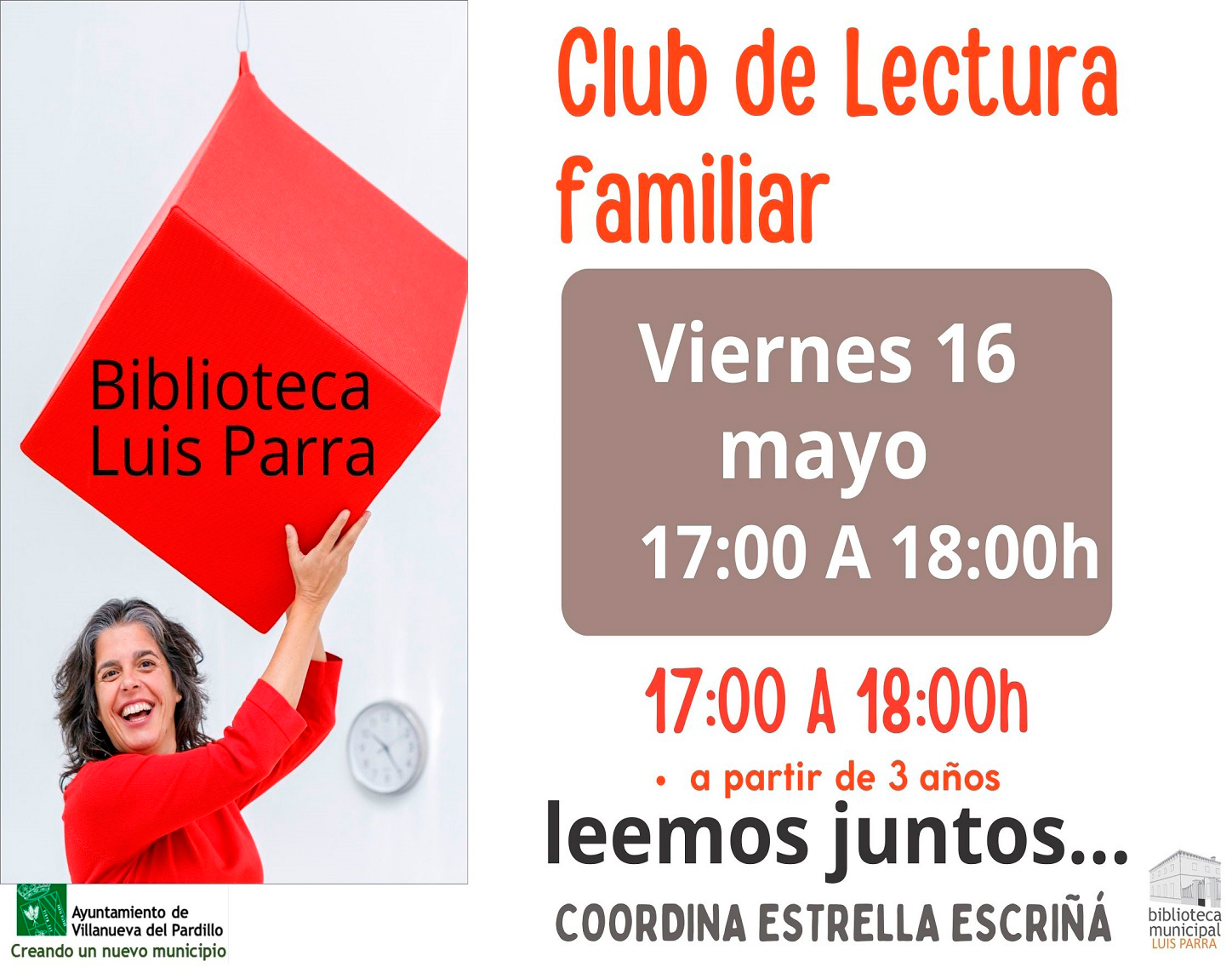 Club de lectura familiar, viernes 16 de mayo'25