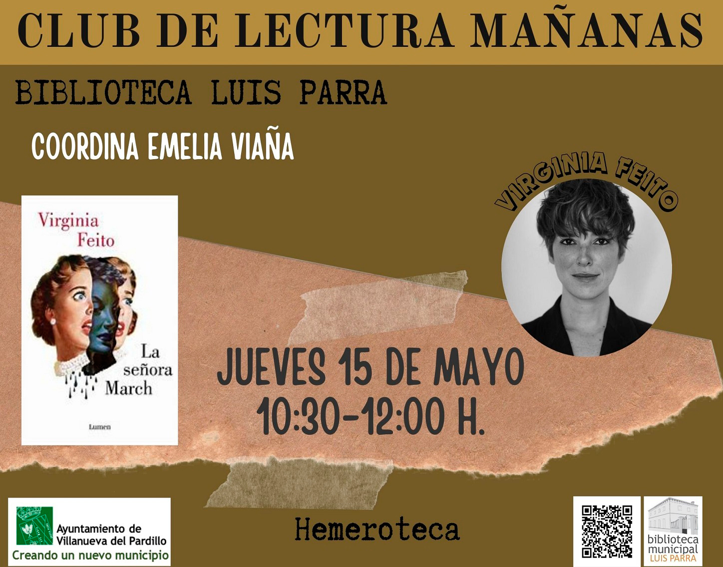 Club de lectura Adultos. Mañana. Jueves 15 de mayo'25