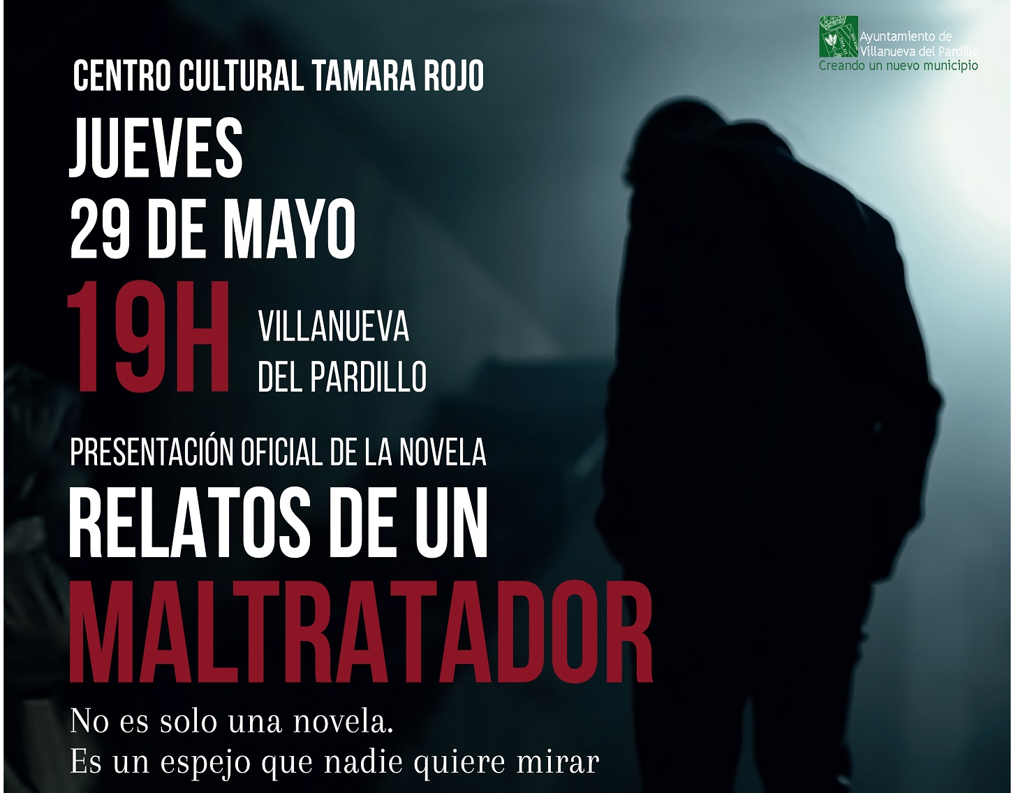 Presentación del libro “Relatos de un maltratador“, jueves 29 de mayo'25